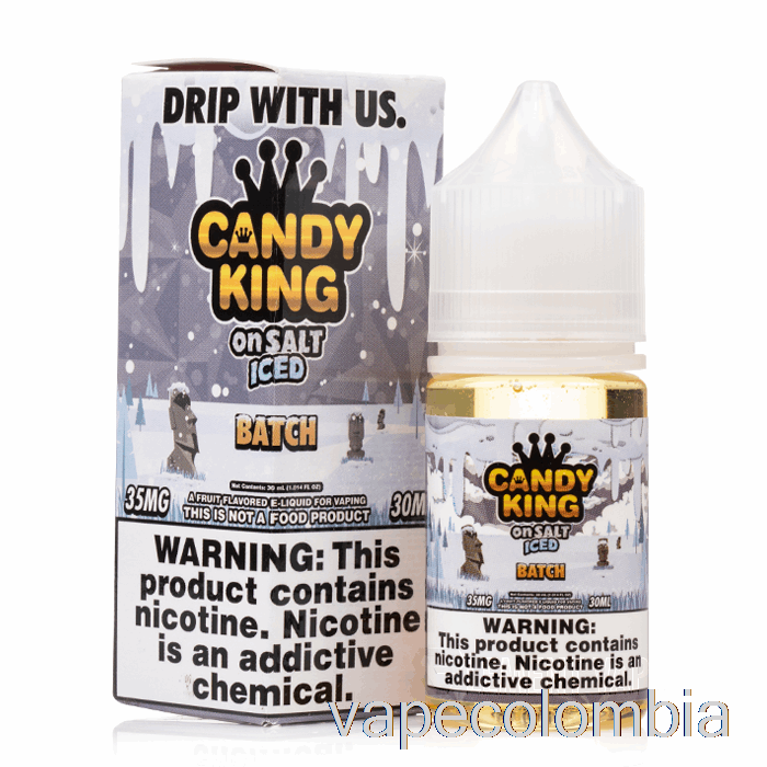 Lote Helado Desechable De Vape - Candy King Con Sal - 30 Ml 50 Mg